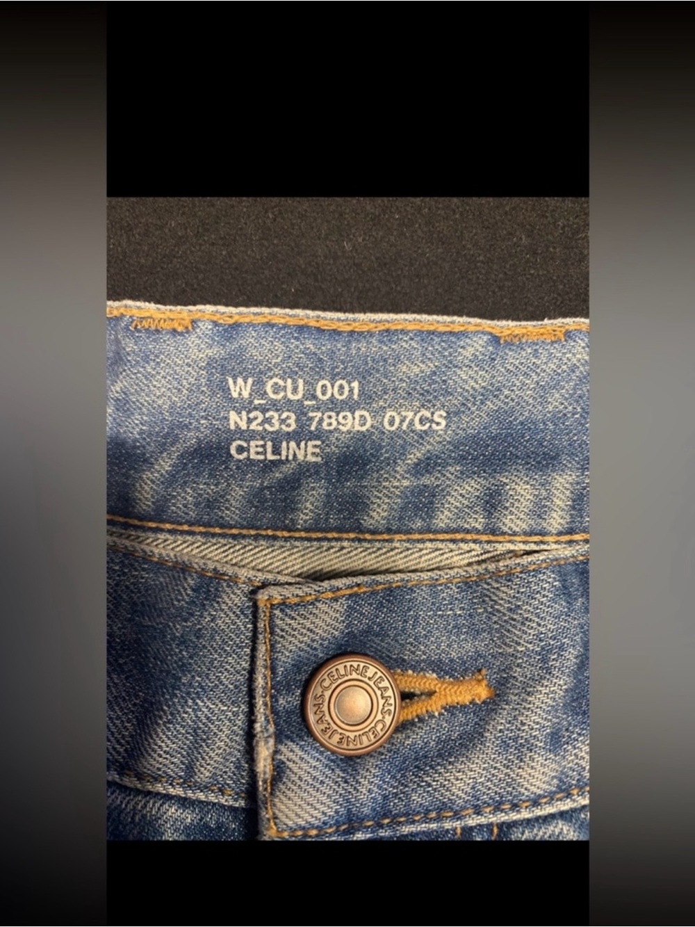 Celine Wide-Leg Cropped Denim Bermudas in Blue new - Picture 7 of 8